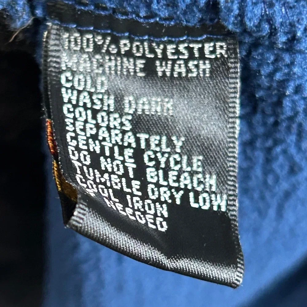 Greg Norman Blue Waffle‎ Knit Quarter Zip Fleece Water Repellent Pullover Mens S